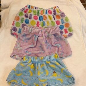 Colorful Fleece Shorts Set